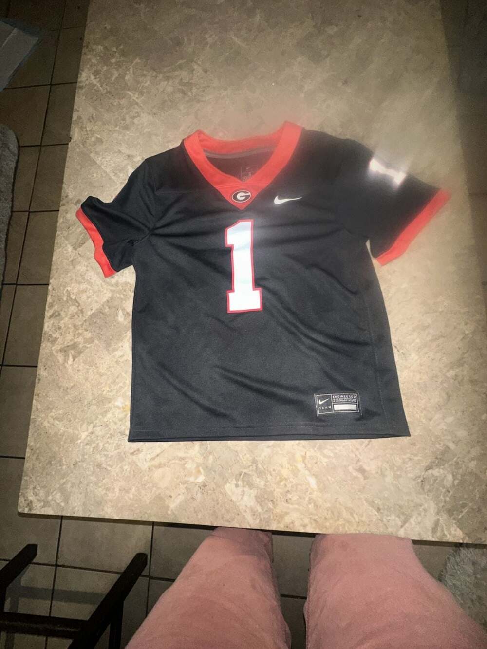 Nike Georgia Bulldogs #1 Youth Black Football Jersey